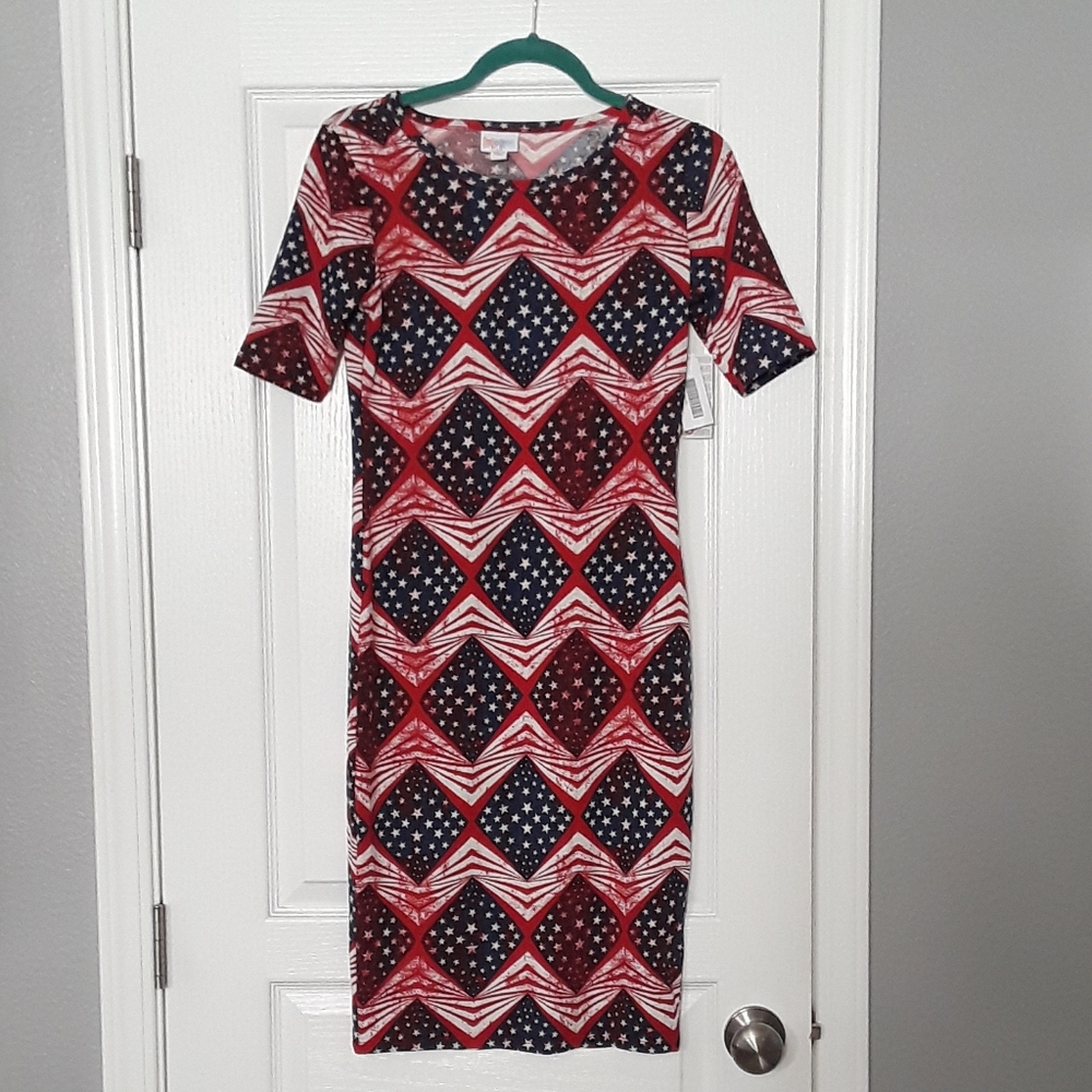 Lularoe Julia Dress 4th of July Collection
